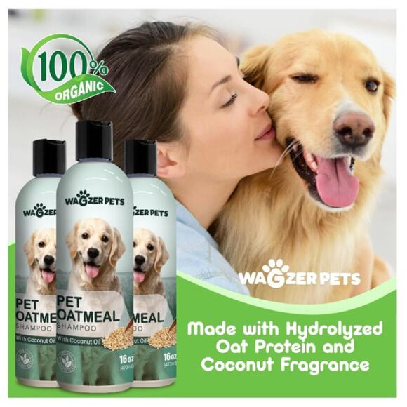 Oatmeal Dog Shampoo with Coconut Oil / Soothing Dog Shampoo for Itching (3-PK) - Picture 7 of 7
